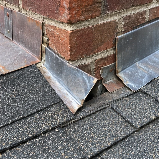 Illustrative example of damaged flashing
